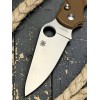 Нож складной Spyderco SC275GPBN ButtonUp, Brown G10 Handle