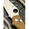 Нож складной Spyderco SC275GPBN ButtonUp, Brown G10 Handle