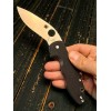Нож складной Spyderco SC276GP Retract, Black G-10 Handle