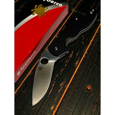 Нож складной Spyderco SC276GP Retract, Black G-10 Handle