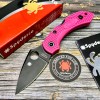 Нож складной Spyderco SC28FPPNS30VBK2 Dragonfly 2, S30V Black Blade, Pink Handle