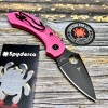 Нож складной Spyderco SC28FPPNS30VBK2 Dragonfly 2, S30V Black Blade, Pink Handle