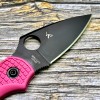 Нож складной Spyderco SC28FPPNS30VBK2 Dragonfly 2, S30V Black Blade, Pink Handle