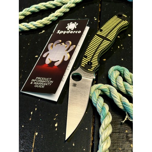 Нож складной Spyderco SC36GBKYLMCP2 Military 2 Salt, MagnaCut Blade, Black-Yellow Handle