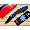 Нож складной Spyderco SC36GPBK Military, Black Blade, Black G10 Handles