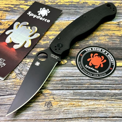 Нож складной Spyderco SC36GPBK2 Military 2, Black Blade, Black Handle