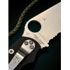Нож складной Spyderco SC36GPS2 Military 2, Part Serrated Blade, Black G10 Handle