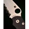 Нож складной Spyderco SC36GPS2 Military 2, Part Serrated Blade, Black G10 Handle