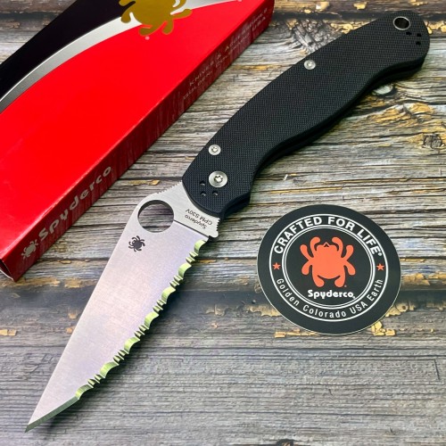 Нож складной Spyderco SC36GS2 Military 2, Serrated Blade