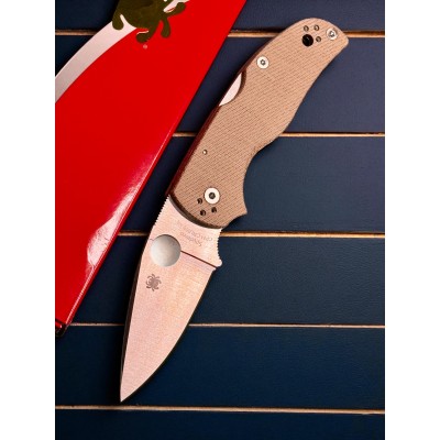 Нож складной Spyderco SC41MPCW5 Native 5, CruWear Blade, Canvas Micarta Handle
