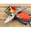 Нож складной Spyderco SC41PGY5 Native 5, Maxamet Blade