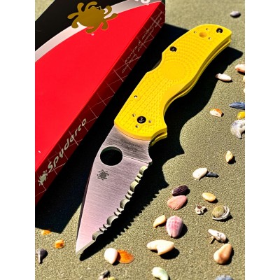 Нож складной Spyderco Native 5 Salt, Serrated Blade