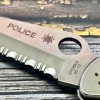 Нож складной Spyderco Police, Part Serrated Blade, Stainless Handles