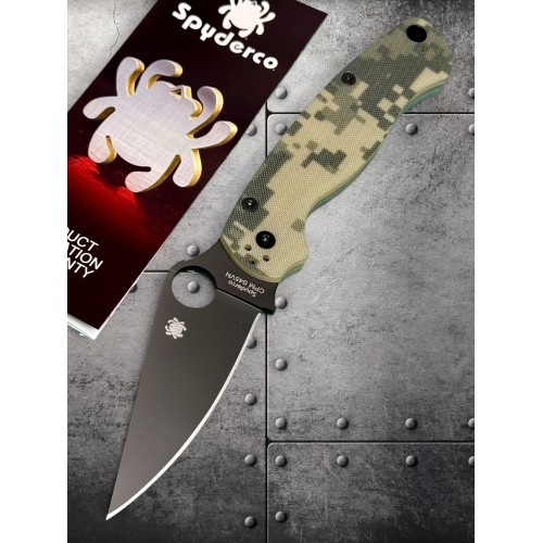 Нож складной Spyderco SC81GPCMOBK2 Para-Military 2, S45VN Black Blade, Camo Handle Нож складной Spyderco SC81GPCMOBK2 Para-Military 2, S45VN Black Blade, Camo Handle