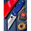 Нож складной Spyderco SC85GPCBL2 Yojimbo 2, CPM SPY27 Blade, Blue Handle