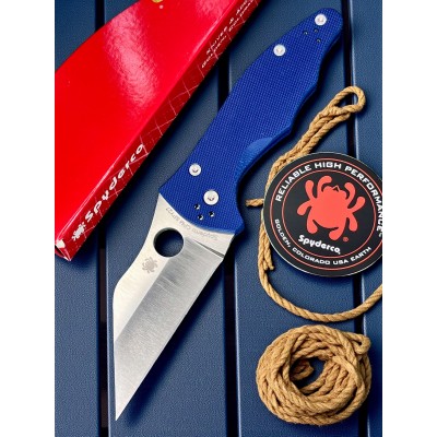Нож складной Spyderco SC85GPCBL2 Yojimbo 2, CPM SPY27 Blade, Blue Handle