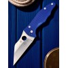 Нож складной Spyderco SC85GPCBL2 Yojimbo 2, CPM SPY27 Blade, Blue Handle