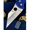Нож складной Spyderco SC85GPCBL2 Yojimbo 2, CPM SPY27 Blade, Blue Handle