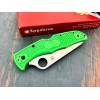 Нож складной Spyderco Pacific Salt 2, LC200N Serrated Blade, Green Handle