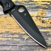 Нож складной Spyderco SC91PBBK2 Pacific Salt 2, H2 Black Blade, Black Handle