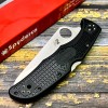 Нож складной Spyderco SC91SBK2 Pacific Salt 2, H2 Serrated Blade, Black Handle