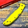 Нож складной Spyderco SC91SYL2 Pacific Salt 2, H2 Serrated Blade, Yellow Handle