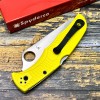 Нож складной Spyderco SC91SYL2 Pacific Salt 2, H2 Serrated Blade, Yellow Handle