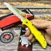 Нож складной Spyderco SC91SYL2 Pacific Salt 2, H2 Serrated Blade, Yellow Handle