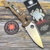 Нож складной Spyderco SC95MPCW2 Manix 2 XL, Brown Canvas Micarta Handle