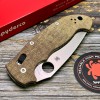 Нож складной Spyderco SC95MPCW2 Manix 2 XL, Brown Canvas Micarta Handle