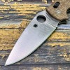 Нож складной Spyderco SC95MPCW2 Manix 2 XL, Brown Canvas Micarta Handle