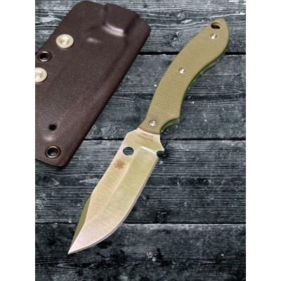 Нож Spyderco SCFB49GPOD Stok Bowie, OD Green G10 Handle