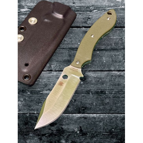 Нож Spyderco SCFB49GPOD Stok Bowie, OD Green G10 Handle Нож Spyderco SCFB49GPOD Stok Bowie, OD Green G10 Handle
