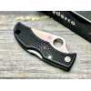 Нож складной Spyderco SCLBKS3 Ladybug 3, Serrated Blade, Black Handle