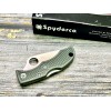 Нож складной Spyderco SCLFGP3 Ladybug 3, Green Handle