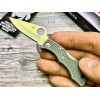 Нож складной Spyderco SCLFGP3 Ladybug 3, Green Handle