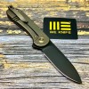 Нож складной WeKnife WE18062X-4 Elementum, CPM-20CV BlackWash Blade, Bronze Titanium Handle
