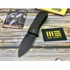 Нож складной WeKnife WE2004B Banter, Black Stonewashed CPM S35VN Blade, Black G10 Handle