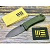 Нож складной WeKnife WE2004J Banter, Black Stonewashed S35VN Blade, Green Micarta Handle