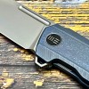 Нож складной WeKnife WE21021B-3 Speedster, CPM-20CV Bead Blast Blade,  Blue Titanium Handle