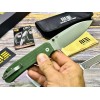 Нож складной WeKnife WE21045-2 Big Banter, Stonewashed CPM 20CV Blade, Green Micarta Handle