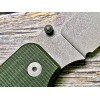 Нож складной WeKnife WE21045-2 Big Banter, Stonewashed CPM 20CV Blade, Green Micarta Handle