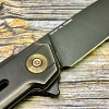 Нож складной WeKnife WE22026-3 Nano, Black Blade, Black and Bronze Titanium Handle