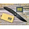 Нож складной WeKnife WE22033-1 Cybernetiс, Black Stonewashed CPM 20CV Blade, Black Titanium Handle