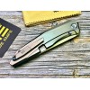 Нож складной WeKnife WE22033-2 Cybernetic, Bead Blasted CPM 20CV Blade, Titanium Handle