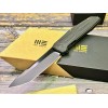 Нож складной WeKnife WE22035-1 Shadowfire, Black Brushed CPM 20CV Blade, Black Titanium Handle