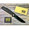 Нож складной WeKnife WE22035-1 Shadowfire, Black Brushed CPM 20CV Blade, Black Titanium Handle