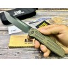 Нож складной WeKnife WE22035-3 Shadowfire, Black Brushed CPM 20CV Blade, Bronze Titanium Handle