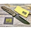 Нож складной WeKnife WE22035-3 Shadowfire, Black Brushed CPM 20CV Blade, Bronze Titanium Handle