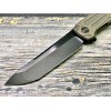 Нож складной WeKnife WE22035-3 Shadowfire, Black Brushed CPM 20CV Blade, Bronze Titanium Handle